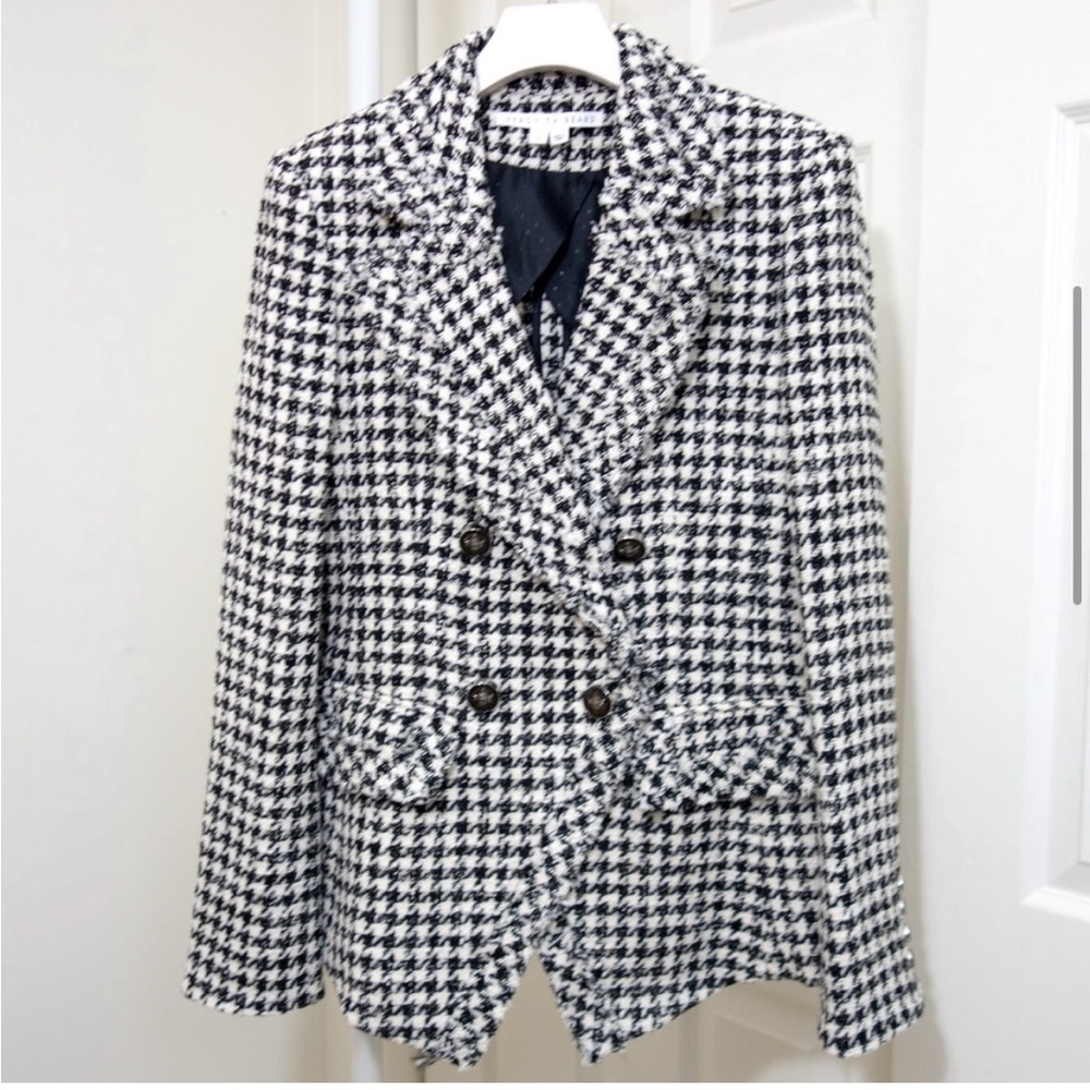 Veronica Beard Taja Houndstooth jacket